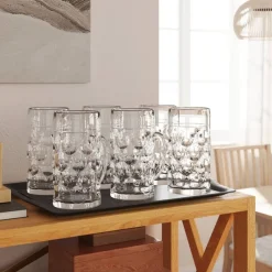 Keuken & Eetkamer*vidaXL Bierpullen met handvat 6 st 500 ml glas