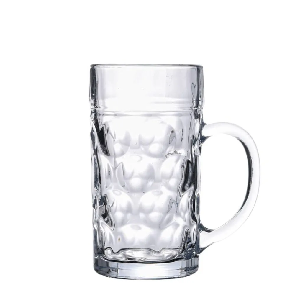 Keuken & Eetkamer*vidaXL Bierpullen met handvat 6 st 1000 ml glas