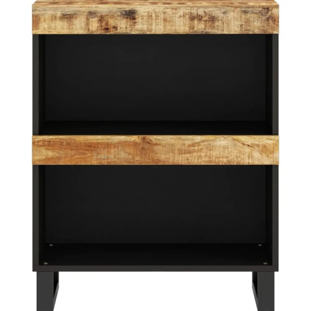 Bijzetkast 60x33x75 cm massief mangohout>vidaXL Online