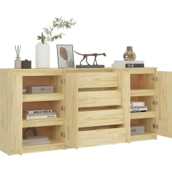 Bijzetkasten 3 st massief grenenhout><noscript><img width=