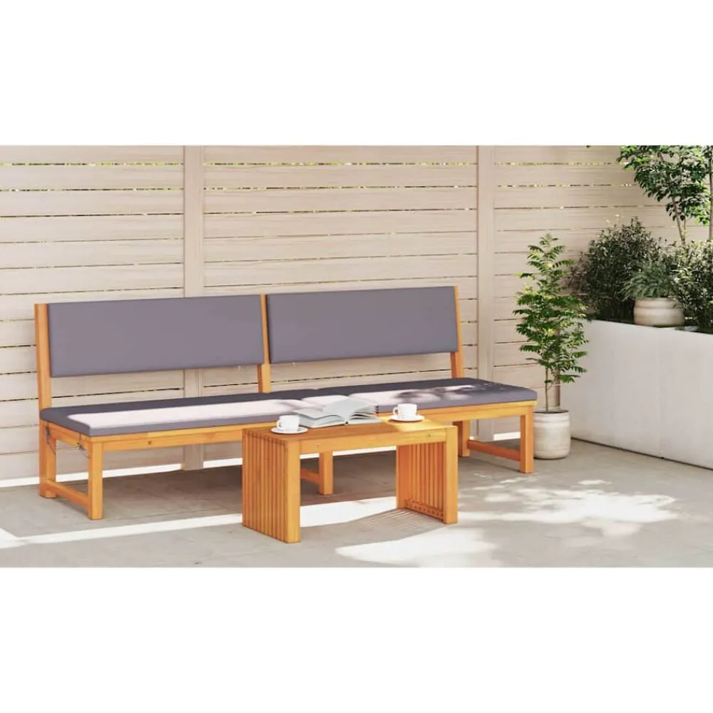 Tafels*vidaXL Bijzettafel Olie naturel 70 x 35 x 35 cm Massief Acaciahout
