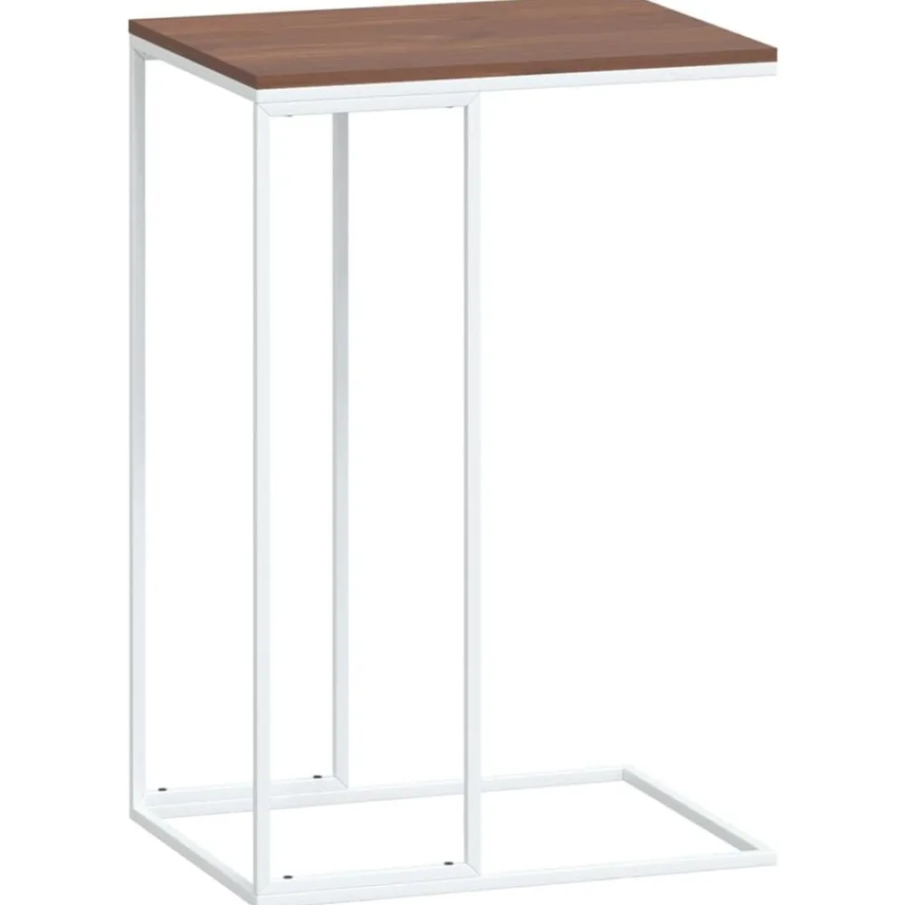 Bijzettafel 40x30x59 cm bewerkt hout wit>vidaXL