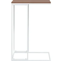Bijzettafel 40x30x59 cm bewerkt hout wit><noscript><img width=