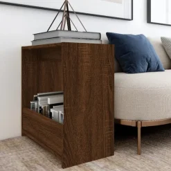 Bijzettafel 50x26x50 cm bewerkt hout>vidaXL Sale