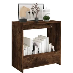 Bijzettafel 50x26x50 cm bewerkt hout kleurig><noscript><img width=