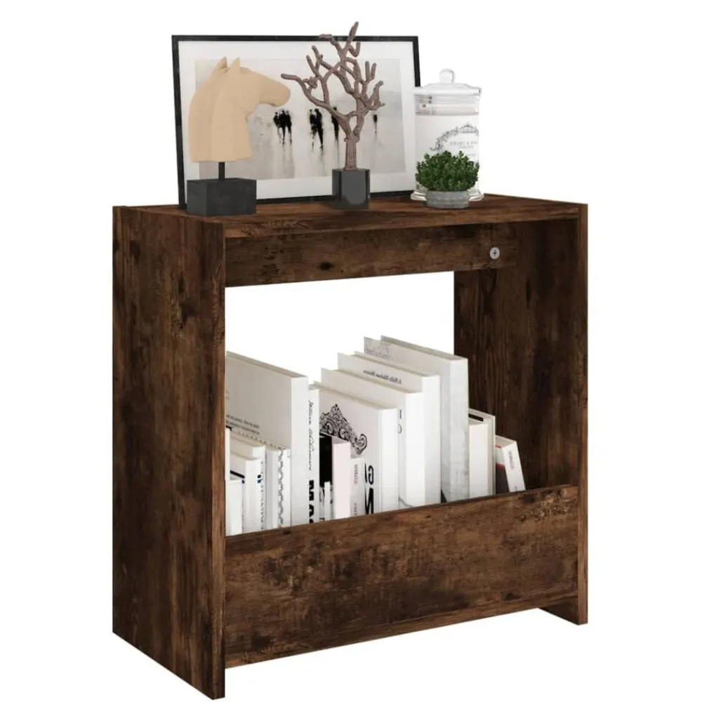 Bijzettafel 50x26x50 cm bewerkt hout kleurig>vidaXL Sale
