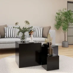 Bijzettafels 3 st bewerkt hout>vidaXL Clearance