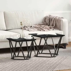 Bijzettafelset 2 pcs 50 x 50 x 40 cm>vidaXL Outlet
