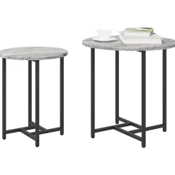 Bijzettafelset 2 pcs en Zwart><noscript><img width=