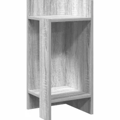 Bijzettafeltje met plank 25,5x27x60 cm eikenkleur>vidaXL Clearance