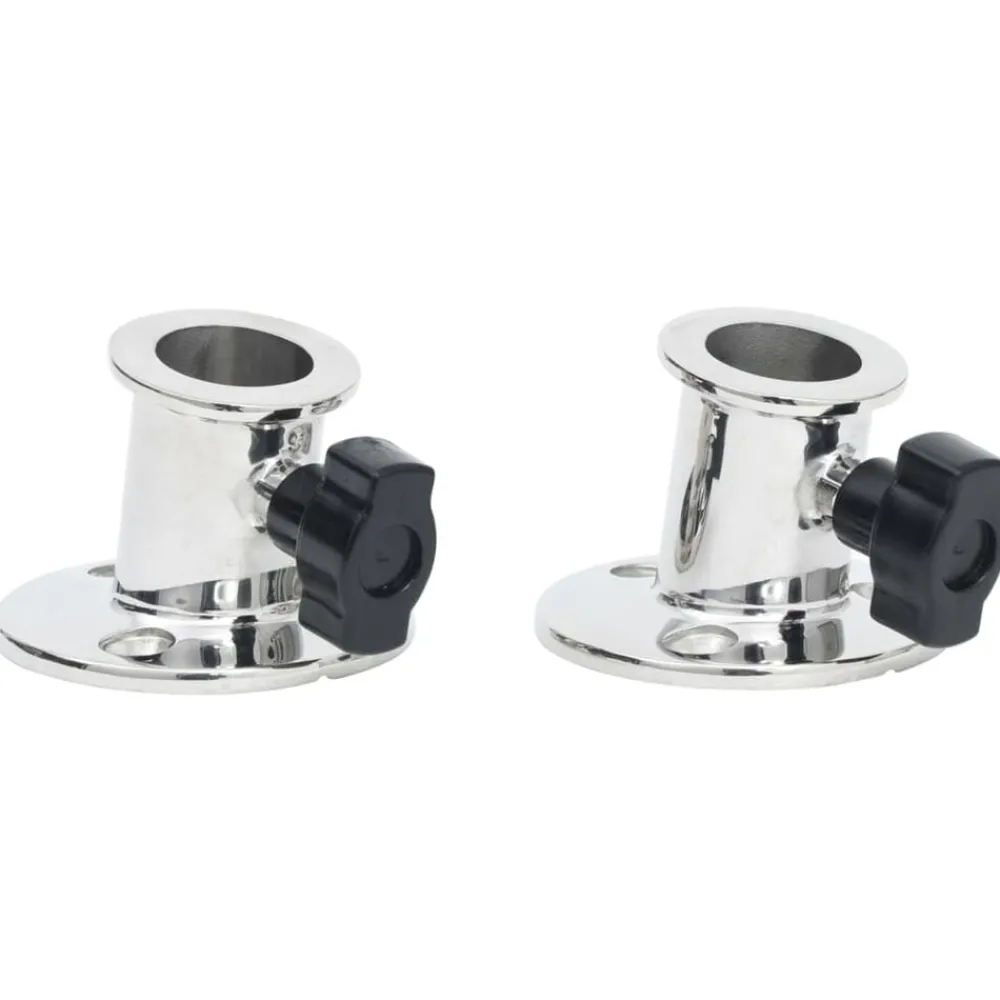 Biminibasis2 st voor 26 mm buis rondroestvrij staal>vidaXL New