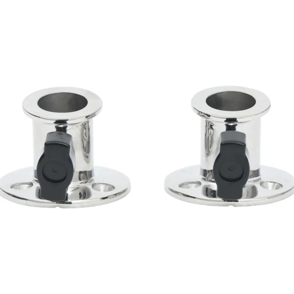 Biminibasis2 st voor 26 mm buis rondroestvrij staal>vidaXL New