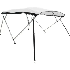 Voertuigonderdelen & -Accessoires*vidaXL Biminitop 4 bogen met mesh zijwanden 243x(170-182)x137 cm Wit