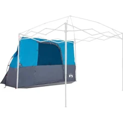 Buitensport*vidaXL Binnentent met dak met opslag 280 x 220 x 176 cm taft Blauw