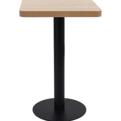 Bistrotafel 50x50 cm MDF lichtbruin>vidaXL Outlet