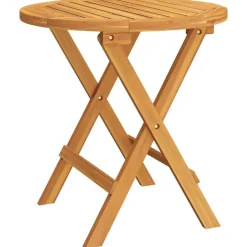 Tuinmeubelen*vidaXL Bistrotafel Ø46x47 cm massief acaciahout Bruin