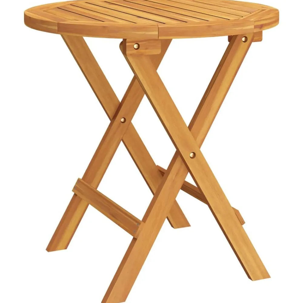 Tuinmeubelen*vidaXL Bistrotafel Ø46x47 cm massief acaciahout Bruin