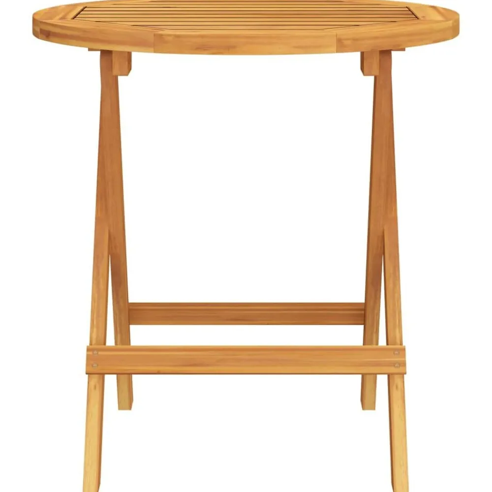 Tuinmeubelen*vidaXL Bistrotafel Ø46x47 cm massief acaciahout Bruin
