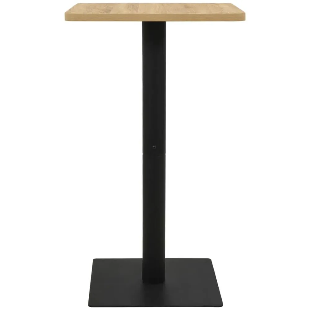 Tafels*vidaXL Bistrotafel 70x70x107 cm eikenkleurig oak colour and black