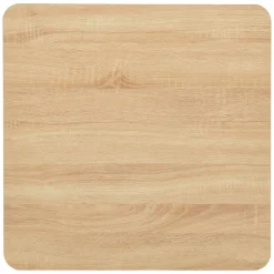Tafels*vidaXL Bistrotafel 70x70x107 cm eikenkleurig oak colour and black