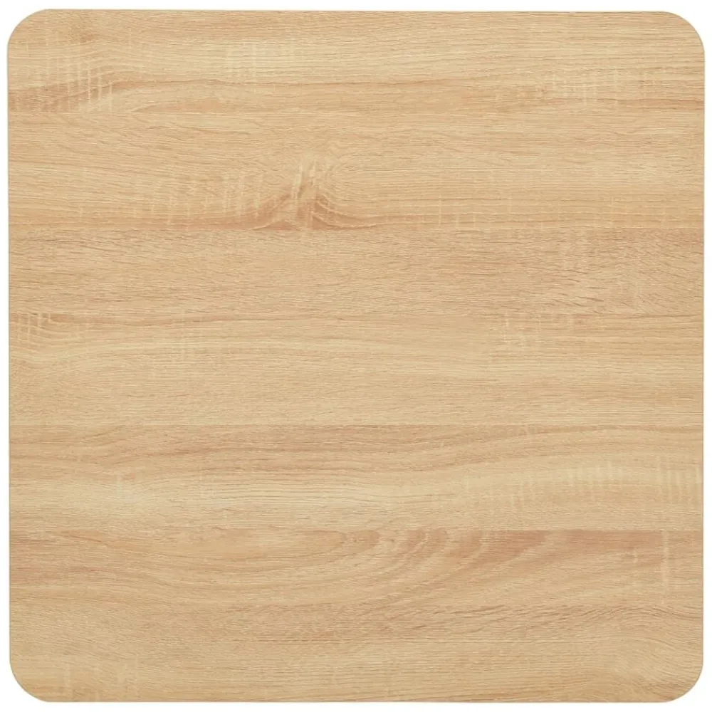 Tafels*vidaXL Bistrotafel 70x70x107 cm eikenkleurig oak colour and black