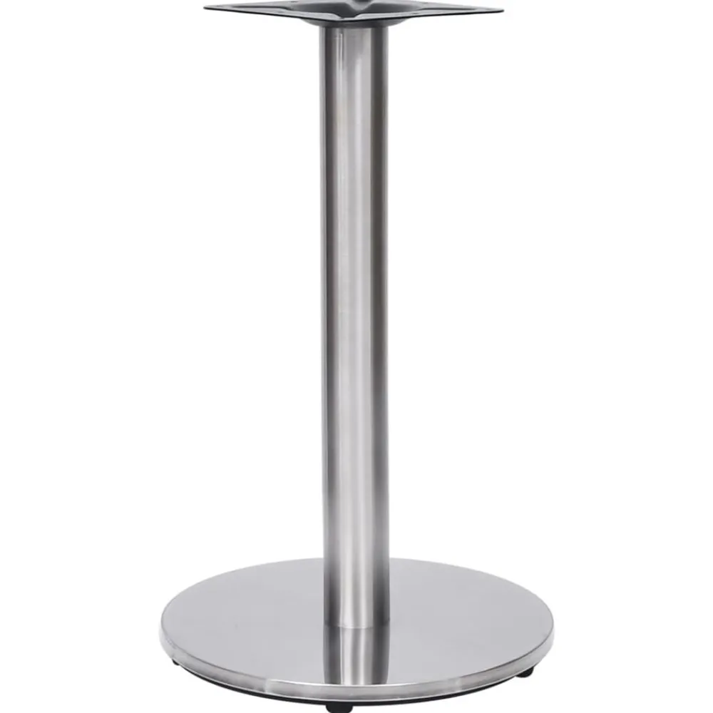 Tafelaccessoires*vidaXL Bistrotafelpoot Ø45x72 cm roestvrij staal zilverkleurig