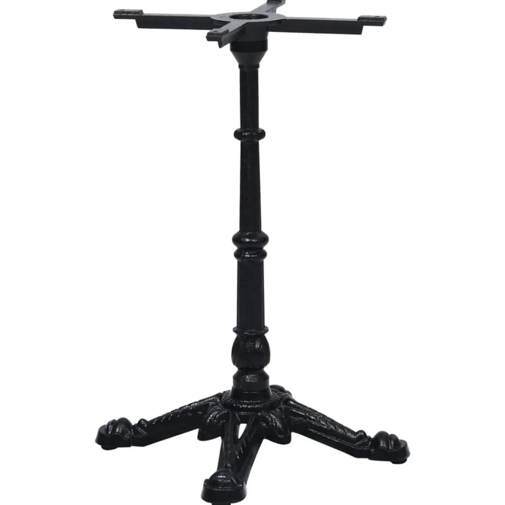 Tafelaccessoires*vidaXL Bistrotafelpoot 52x52x72 cm gietijzer zwart