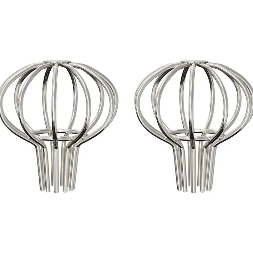 Bladvanger voor goot 2 pcs Zilver 50 mm Roestvrij staal>vidaXL Discount