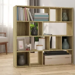Kamerschermen*vidaXL Boekenkast / kamerscherm 105x24x102 cm kleurig Sonoma eiken