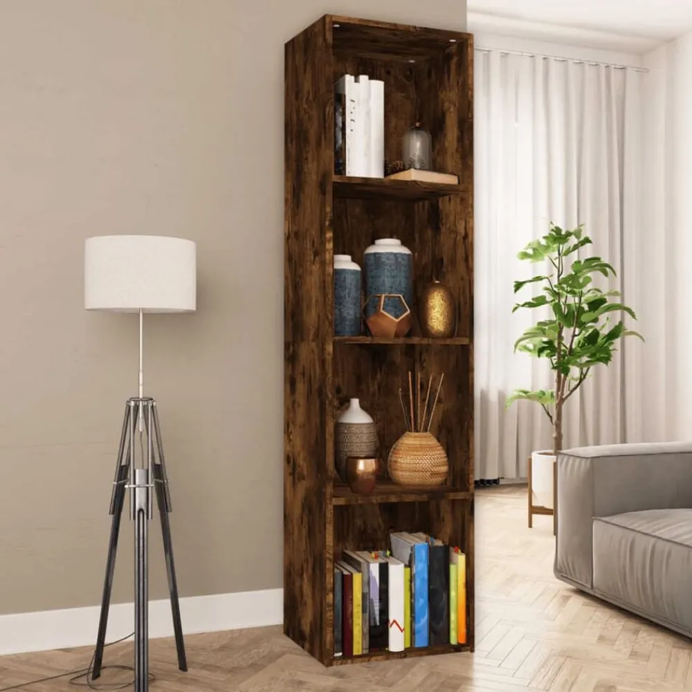 Boekenkast / tv-meubel 36x30x143 cm bewerkt hout>vidaXL