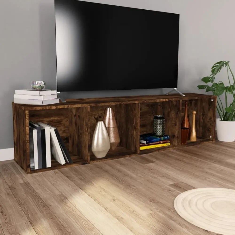 Boekenkast / tv-meubel 36x30x143 cm bewerkt hout>vidaXL
