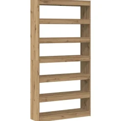 Boekenkasten & Wandplanken*vidaXL Boekenkast Artisan Eik 100 x 30 x 198 cm Bewerkt hout artisanaal eikenkleurig