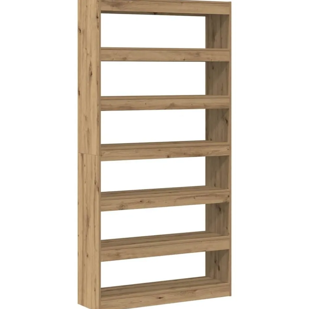 Boekenkasten & Wandplanken*vidaXL Boekenkast Artisan Eik 100 x 30 x 198 cm Bewerkt hout artisanaal eikenkleurig