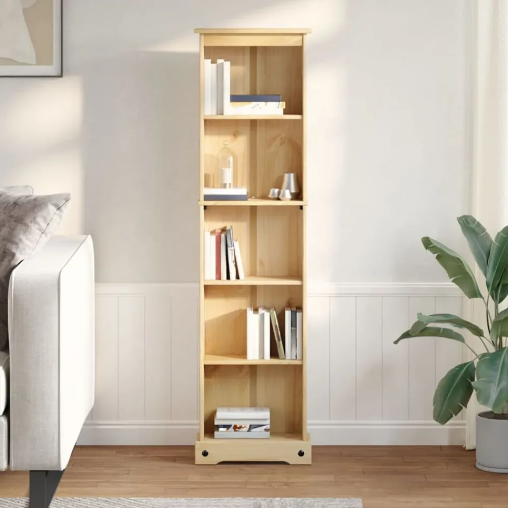 Boekenkast Corona 46x20x170 cm massief grenenhout>vidaXL Online