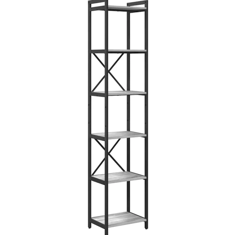 Boekenkasten & Wandplanken*vidaXL Boekenkast 40 x 30 x 189,5 cm Bewerkt hout Grijs sonoma