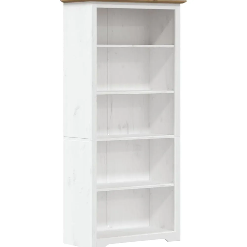 Boekenkasten & Wandplanken*vidaXL Boekenkast 5-laags BODO 82x40x173 cm massief grenenhout Bruin