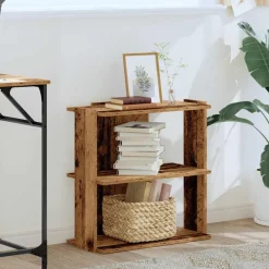 Boekenkast 3-laags 60x30x60 cm bewerkt hout kleur><noscript><img width=