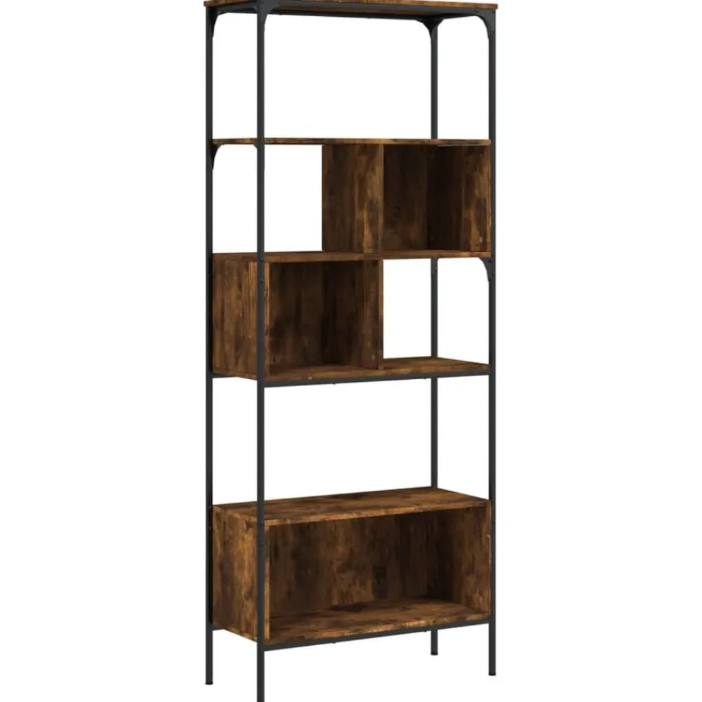 Boekenkast 5-laags 76x33x188,5 cm bewerkt hout>vidaXL Clearance