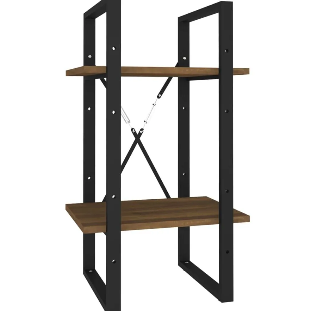 Boekenkast 2-laags 40x30x70 cm bewerkt hout>vidaXL Discount