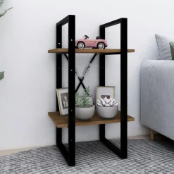 Boekenkast 2-laags 40x30x70 cm bewerkt hout>vidaXL Discount