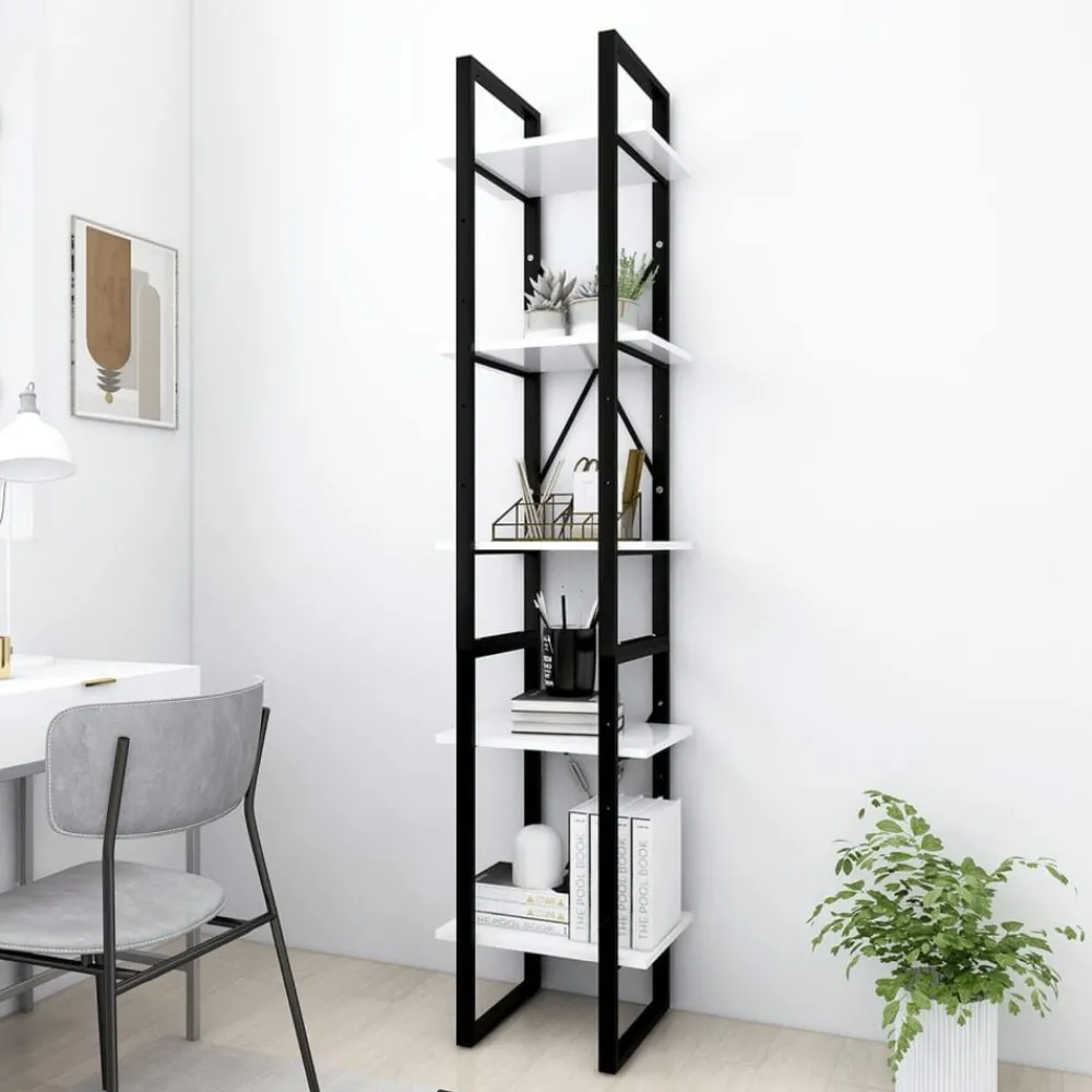 Boekenkast met 5 schappen 40x30x175 cm bewerkt hout>vidaXL Best