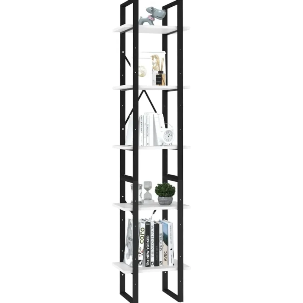 Boekenkast met 5 schappen 40x30x175 cm bewerkt hout>vidaXL Best