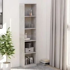 Boekenkast met 5 schappen 40x24x175 cm bewerkt hout>vidaXL Discount