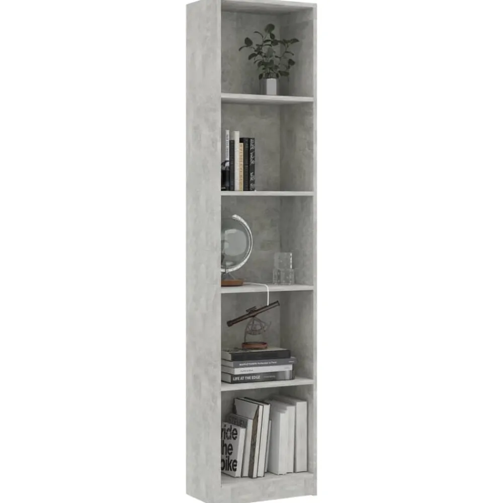 Boekenkast met 5 schappen 40x24x175 cm bewerkt hout>vidaXL Discount