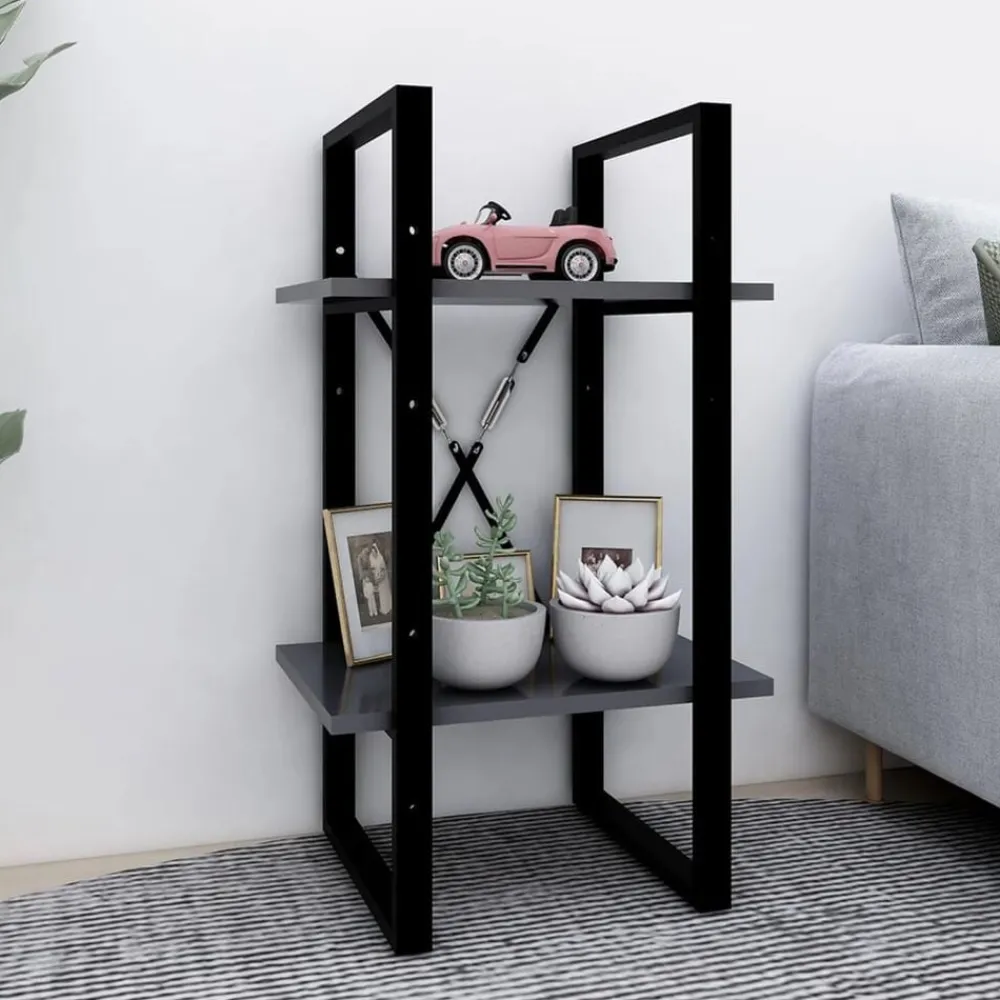 Boekenkast met 2 schappen 40x30x70 cm bewerkt hout>vidaXL Sale