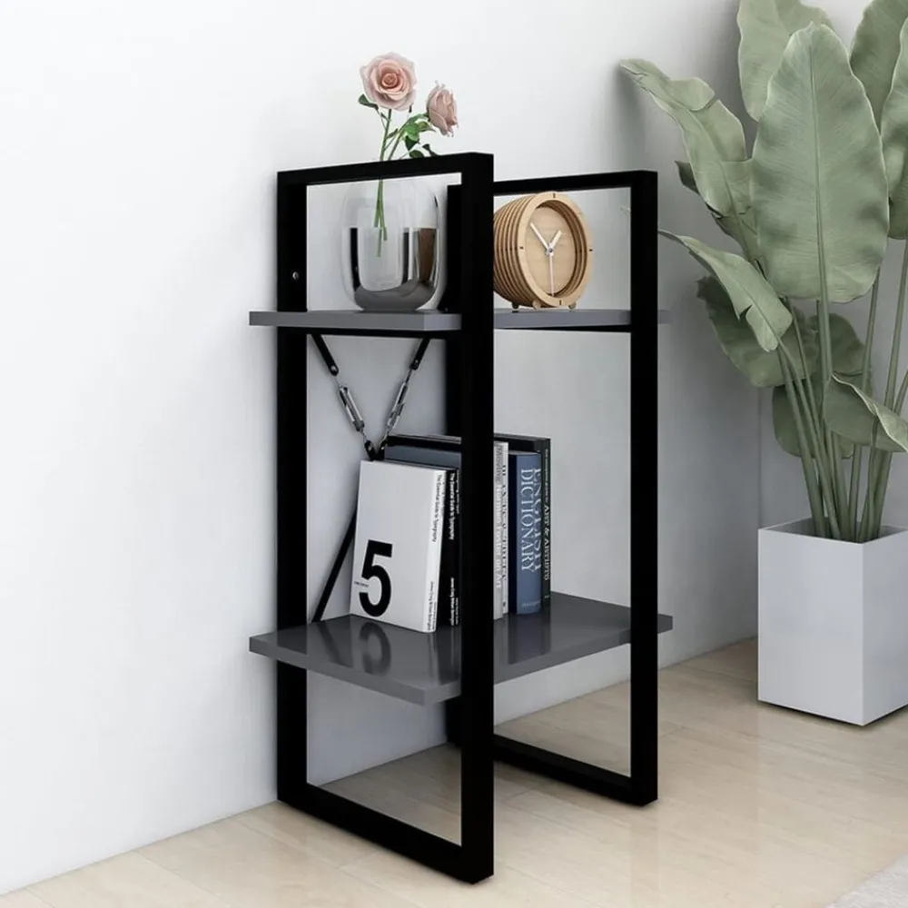 Boekenkast met 2 schappen 40x30x70 cm bewerkt hout>vidaXL Sale