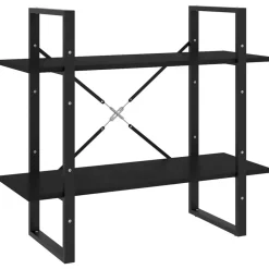 Boekenkast met 2 schappen 80x30x70 cm massief grenenhout>vidaXL New