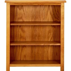 Boekenkasten & Wandplanken*vidaXL Boekenkast met 3 schappen 70x22,5x82 cm massief eikenhout