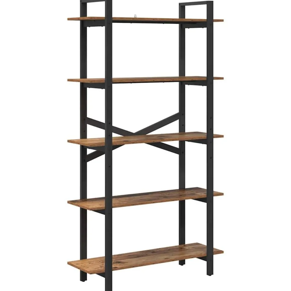 Boekenkast 100 x 33,5 x 178 cm Bewerkt hout>vidaXL Online
