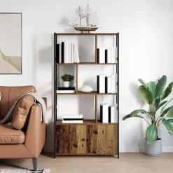 Boekenkasten & Wandplanken*vidaXL Boekenkast 80 x 30 x 155,5 cm Bewerkt hout Oud hout